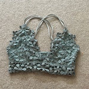Never Worn lace green bralette